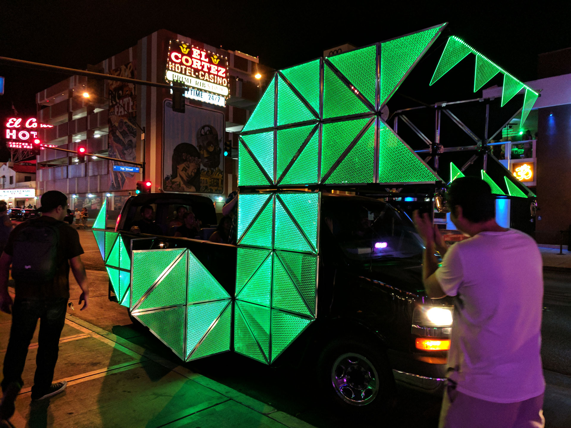 LED art car by Justin Mitchell